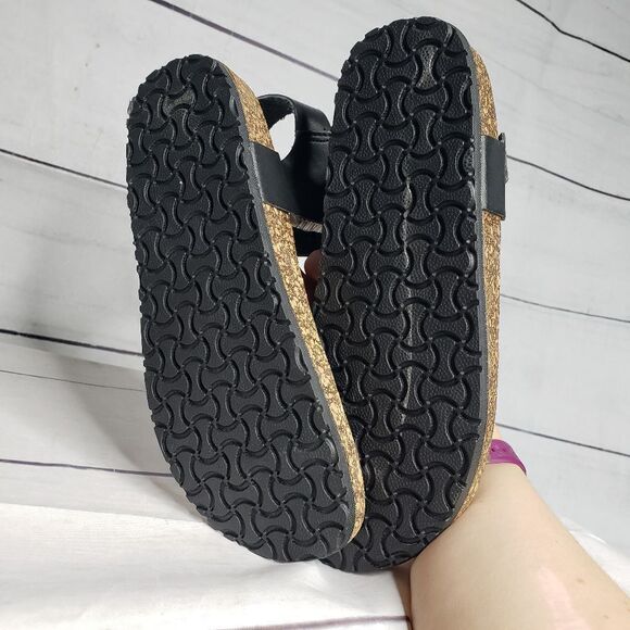 Anatomic size 36 black cork heel sandal NWT - Picture 4 of 7
